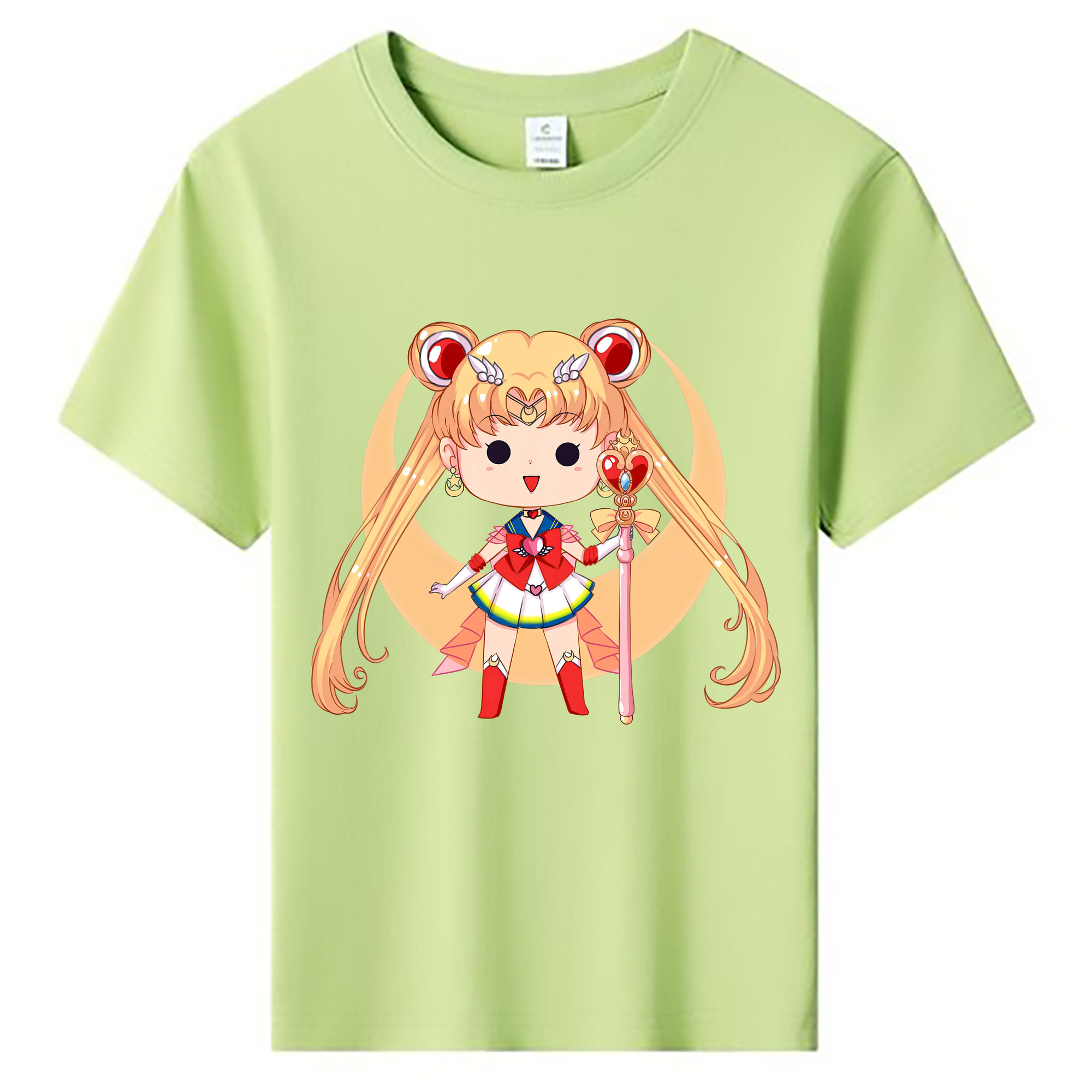 （画像用） 美少女戦士セーラームーン 月野 うさぎ つきの うさぎ Sailor Moon Tsukino Usagi 綿100％キッズTシャツ（フロントプリント）